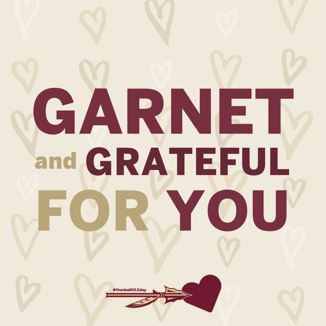 Garnet and grateful for you