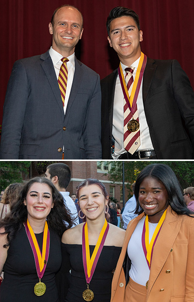 Photos of Honor, Scholars and Fellows students