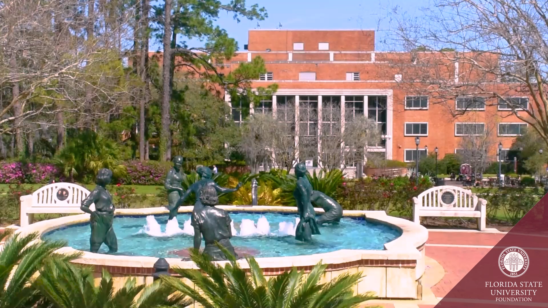 Legacy Fountain with Strozier in background