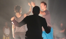 Three people dancing