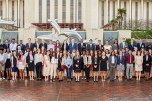 Photo of Students in the 2019 Donald J. Weidner Summer for Undergraduates Program at the College of Law